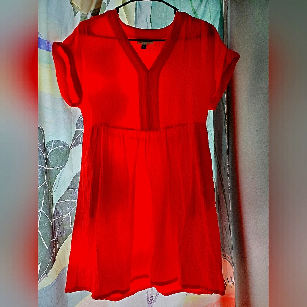 Universal Thread (Target) Orange Short Sleeved Dr… - image 1